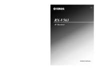 Yamaha RXV-563 - Owners Manual